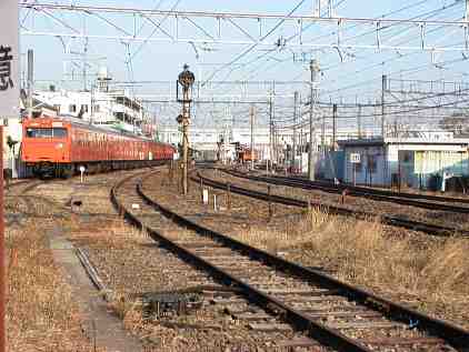 Waiting for the Ome line trains