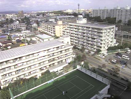 View to the north from 13 story apartment building. 