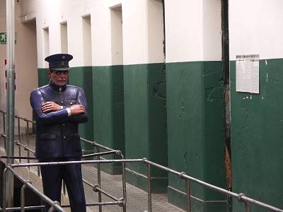 prision guard's watchful eye
